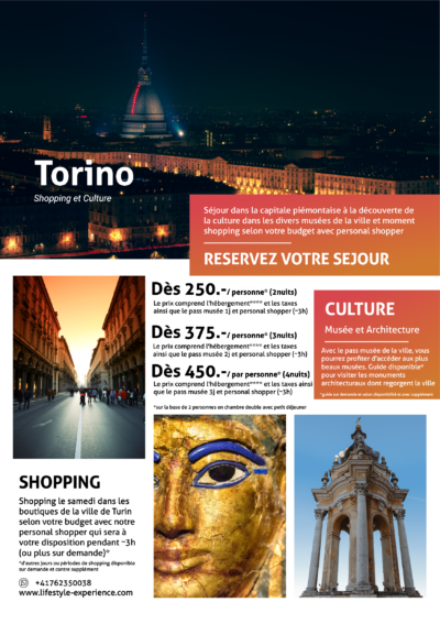 torino shopping et culturel